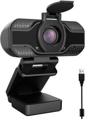 केस उ HW2 1080P Webcam with Microphone and Privacy Cover, 1080P HD USB Web Camera, Streaming Webcam for Desktop or Laptop Video Calling Recording Conferencing, Plug and Play, Fixed Focus HD Webcam 5 HD वेबकैम बिल्ट-इन माइक्रोफोन के साथ नाइट विज़न के साथ USB कनेक्टिविटी