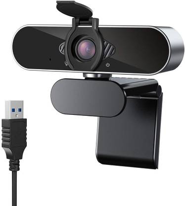 Case U HW1 1080P Webcam with Microphone and Privacy Cover, 360� Rotation Plug and Play USB 2.0/3.0 Computer Camera for Laptop or Desktop HD PC Web-Camera 5 HD  Webcam with Built-In Microphone with Night Vision USB Connectivity