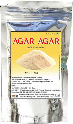 E Food Factory 100 g Agar Agar Powder In Pouch Agar Agar Powder