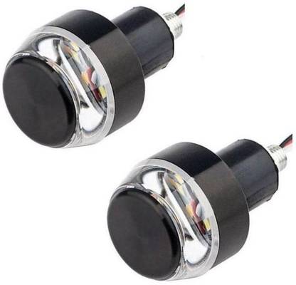 Generic blue Turn signal Grip Bar End Motorcycle Handle weight Dual Light. Indicator Light Motorbike LED (12 V, 35 W)