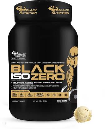 Black Nutrition Black Iso Zero With Glutamine Peptides For Faster Muscle Growth And Reduce Hunger Whey Protein