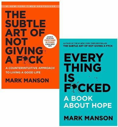 The Subtle Art Of Not Giving A Fck, Everything Is Fcked Mark Manson Collection 2 Books Set