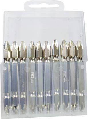 Inditrust Heavy duty Magnetic Screw driver bit set 10pc ++ PH 2 Bit Screwdriver Bit Set