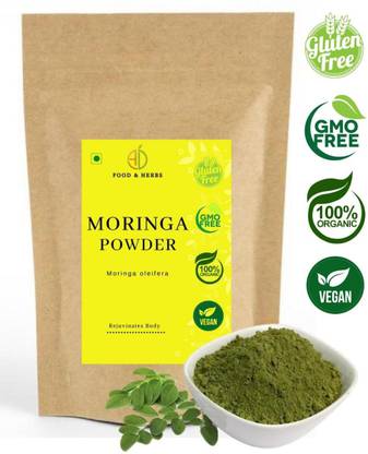 A D FOOD & HERBS ORGANIC MORINGA / DRUMSTICK PLANT / MORINGA OLEIFERA LEAVES POWDER ( 250 GMS )