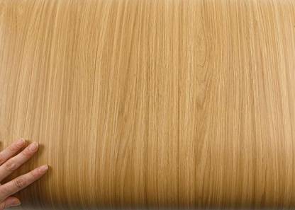 ANNA CREATIONS Peel and Stick PVC Wood Texture Instant Self-Adhesive Wallpaper Covering Counter top Back Splash Walnut Wood
