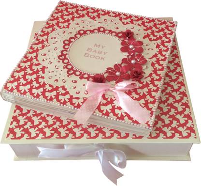 Crack of Dawn Crafts Baby Scrapbook Record Book/ Gift- 18 topics Keepsake
