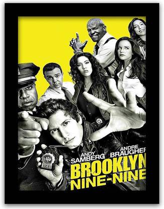Brooklyn Nine Nine TV Series Wall Posters with Frame - Brooklyn 99 Framed Posters Paper Print