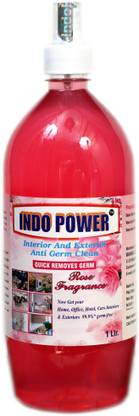 INDOPOWER F019- Disinfectant Sanitizer Spray ANTI GERM CLEAN (QUICK REMOVES GERM) ROSE 1ltr.