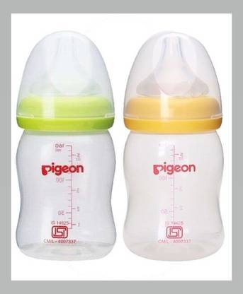 Pigeon Plastic Feeding Bottle Combo - 160 ml