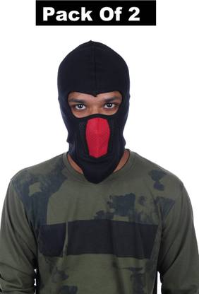 H-Store Black Helmet Skull Cap for Men & Women