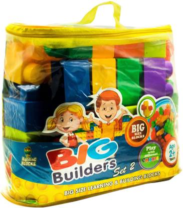 Apple Fun Big Builders Blocks & Puzzles Set-2 |Building Toys for Toddlers (20 Pieces)| Non-Toxic Easy to Assemble