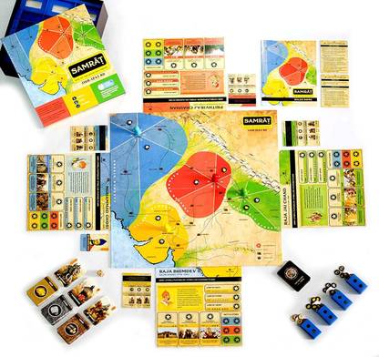 vk venture V Samrat Board Games for Adults and Kids Based On Real Indian History, 8+ Years (Multicolour) Strategy & War Board Game