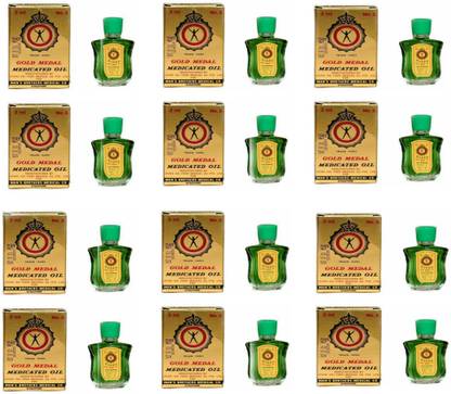 Gold Medal Medicated Oil 3 ml [Pack of 12] SINGAPORE Imported Liquid