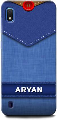 WallCraft Back Cover for Samsung Galaxy A10 ARYAN NAME, A, LETTER, BLUE, JEANS, ALPHABET