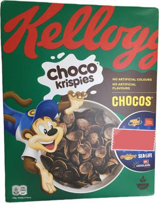 Kellogg's Choco Krispies Chocos Breakfast Cereal Box