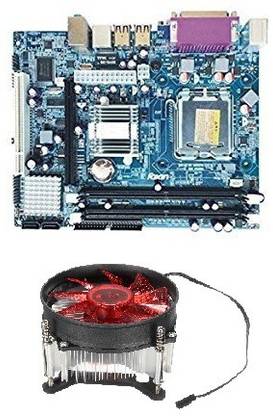 chiptech Motherboard G31 Socket 775 - Multicolor With Red Fan Combo Motherboard