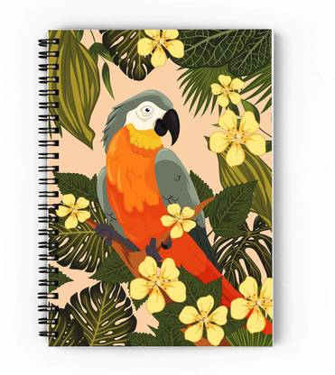 epheriwala Bird Pattern A5 Notebook Unruled 160 Pages