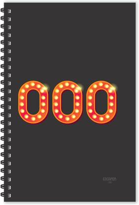 ESCAPER Number 000 - Numeric Diary, Lucky Number Diary, Numbers Diary, Numeric Letters Diary A5 Diary Ruled 160 Pages