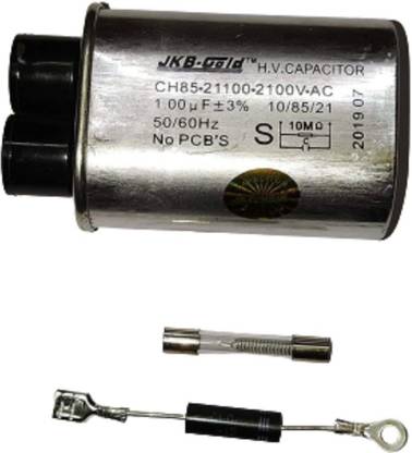 Samyra All-in-1 Appliances spare part Microwave Oven High Voltage Capacitor 1mfd and Diode Electronic Components Electronic Hobby Kit