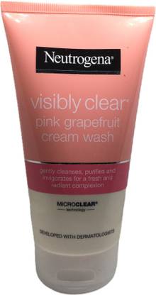 NEUTROGENA Visibly Clear Pink Grapefruit Cream Wash Microclear Face Wash