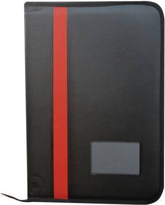 Advait Incorporation faux leather File Folders For Certificates, Document Folder With 20 Leafs |Set Of 1 Black