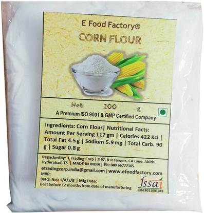 E Food Factory 200 Gm Corn Flour In Pouch