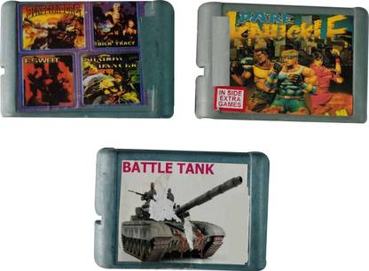 VK MART 16-Bit TV Video Game Cassettes Like surrenders,knuckle,battle tank  Gaming Accessory Kit