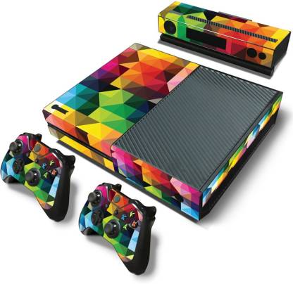 Ridhaan Collection Colorful Rainbow Style Xbox One Skin Sticker for XBOX One Console,2 Controllers and Kinect  Gaming Accessory Kit