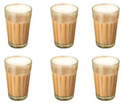 Lokesh (Pack of 6) (Pack of 6) Traditional Indian Cutting Chai /Tea Style Experience Set(Pack of 6) Glass Set (100 ml, Glass) Glass Set Water/Juice Glass