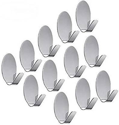 NNJA Small Size Self Adhesive Wall Hanging Hooks Sticker Hook 12 Prongs Hook 12