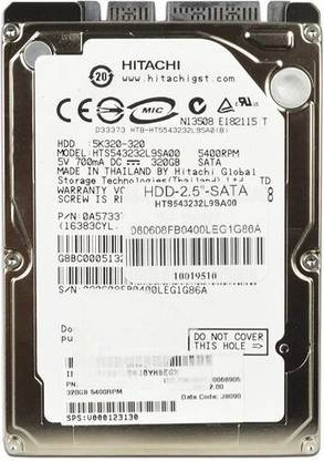 Hitachi 320gbhitachi 320 GB Laptop Internal Hard Disk Drive (HDD) (320 gb laptop hard disk)