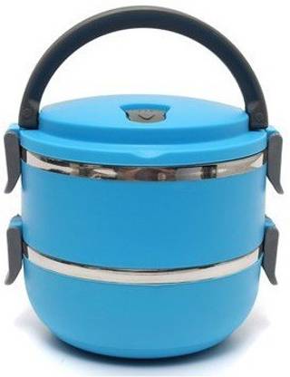 Wonder World Tiffin Handheld Leak Proof Thermal Insulated Tiffin Box 2 Containers Lunch Box