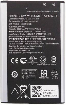 RD Traders Mobile Battery For  Asus Asus Zenfone Zenfone 2 Laser B11P1428 ZE500KG ZE500 5.0 2070 MAH