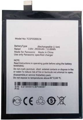 Lapvious Mobile Battery For  PANASONIC ELUGA A2