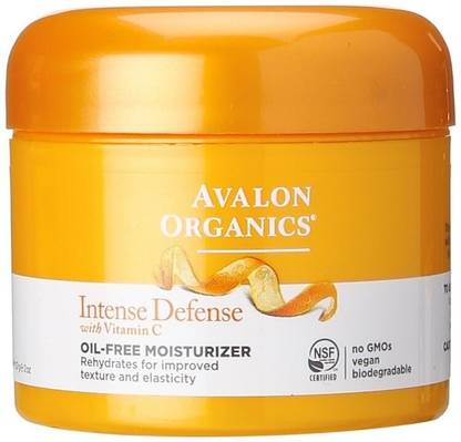 Avalon Organics Intense Defense with Vitamin C, Oil Free Moisturizer, 2 Oz