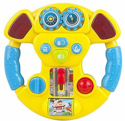 STYLO Car Music Steering Wheel with Light and Horn Baby Toys
