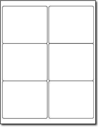 Etree A4 Size Multi Purpose White Self Adhesive Label/Sticker for Printer (Lable Size 99 x 93 mm, 6 Lable in A4)- 6 Sticker Per Sheet - 50 Sheets Pack self-Adhesive Paper Label