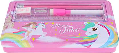 Xiao Ling Jing Pencil Box UNICORN Art Metal Pencil Box