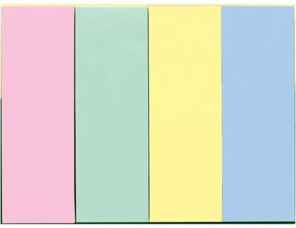 R H lifestyle Self Adhesive Sticky Notes Page Marker 4 Color 100 Sheets/Pad Student School Office Supplies Pack Of 1 100 Sheets page marker memo pad, 4 Colors