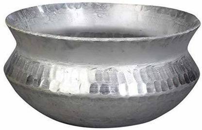 Expressionss Aluminium Belly Shaped Handi Sipri for Cooking Biryani Rice Pot Degh 5 Liter Handi 5 L
