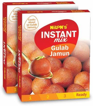 Nilon's Instant Mix Gulab Jamun - 180 g (Pack of 2) | Ready to Cook Gulab Jamun Dessert Mix 360 g