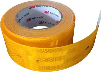 3M 2" Width x 50 Feet Length High Intensity Reflective 50.8 mm x 15.24 m Yellow Reflective Tape