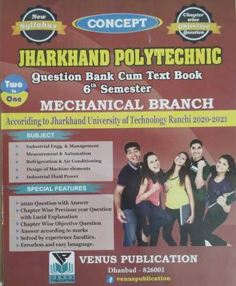Concept Jharkhand Polytechnic Question Bank 6th Semester (Paper Back, Venus Publication)