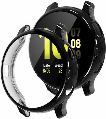 KHR बैक कवर Samsung Galaxy Watch Active 2 44mm Smart Watch (Hard Black) के लिए