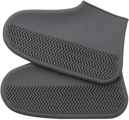 HighSeas Reusable Plastic Waterproof Rain Silicone Shoes Covers Silicone blue High Ankle Shoe Cover