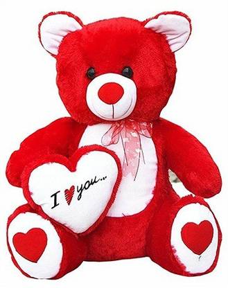 kashish trading company Soft toy red side heart (55-60)  - 45 cm