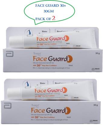 Tvaksh Sunscreen - SPF 50 PA+++ FACE GUARD SILICONE SUNSCREEN GEL_(2*30 UNIT )