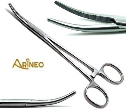 ARINEO Hemostat Forceps Curved 6.25" Locking Handle Surgical Instruments Hemostats Forceps