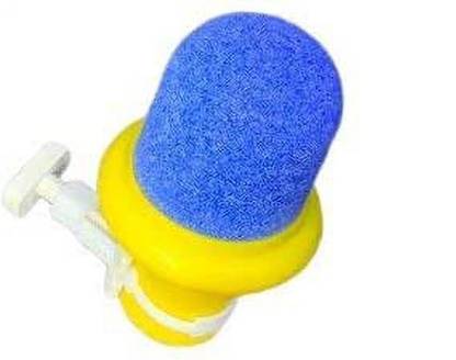 vetreo Tap Water Filter - Lockable - with Pin to Remove Fibres (Yellow-Blue) Tap Mount Water Filter