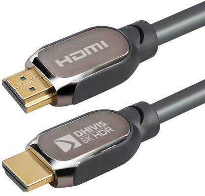 dhivis  TV-out Cable 2 Meter - Ultra HDMI 2.1– Speed 48Gbps- 4K (4096 x 2160) 120hz - HDCP 2.2, HDR 10 and Dolby Vision, 4:4:4, HDMI 2.1 Cable for 4K UHD TV, Blue-ray Player, PC, Xbox, PS4 Pro, Projector